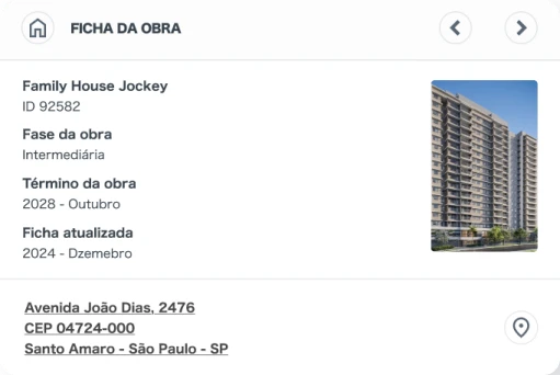 Tela Ficha de Obra